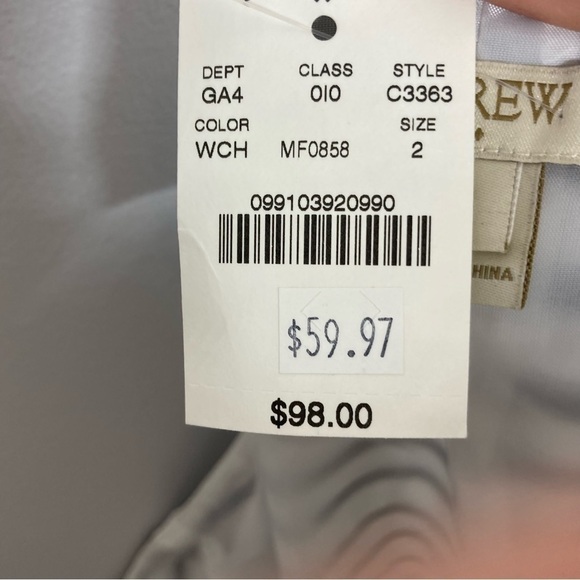 J. Crew Size 2 NEW! Y-Strap Twist Back Sleeveless Stripe Dress Sundress - Picture 9 of 10